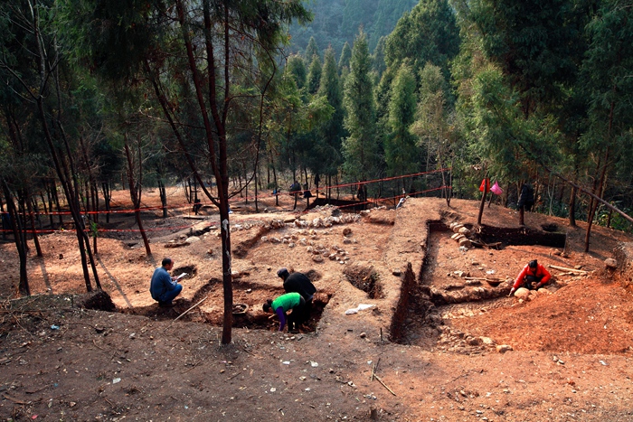 祖师殿考古发掘现场